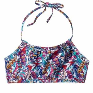 TOOBYDOO BLUE MULTI LEAF DESIGN GIRL'S BIKINI SET